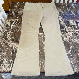 American Eagle Womens Kick Boot Super Stretch Khaki Chino Pants Size 12 R